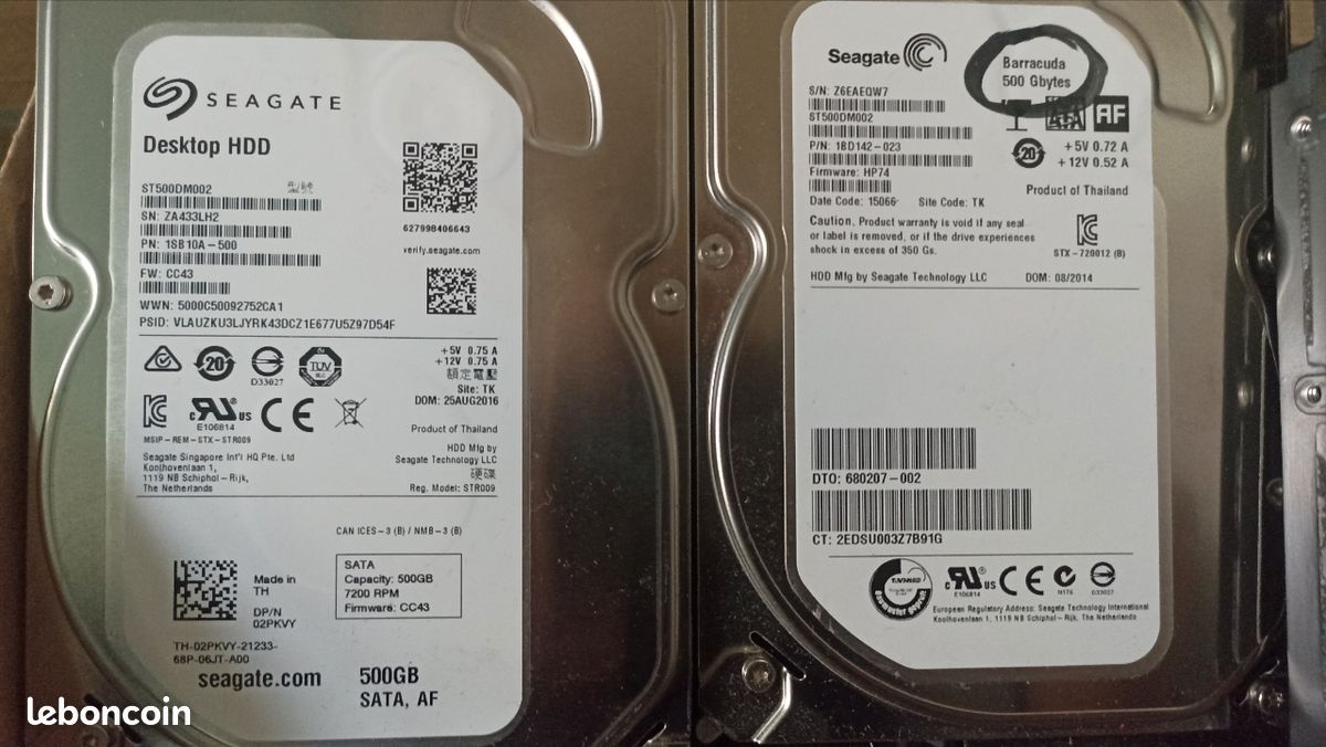 Disque Dur 500GB Seagate ST9500325AS SATA 2,5 500 Go
