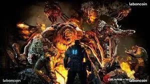 NOTÉ 19/20 PAR VIDEO_COM MARINES CONTRE ALIENS, DE LA TRONÇONNEUSE À LA GROSSE ARTILLERIE : PAS DE PITIÉ JEU XBOX 360 GEARS OF WAR 3. STICKERS MANETTES ET CONSOLE. JOUABLE SEUL ou À PLUSIEURS (image 8)