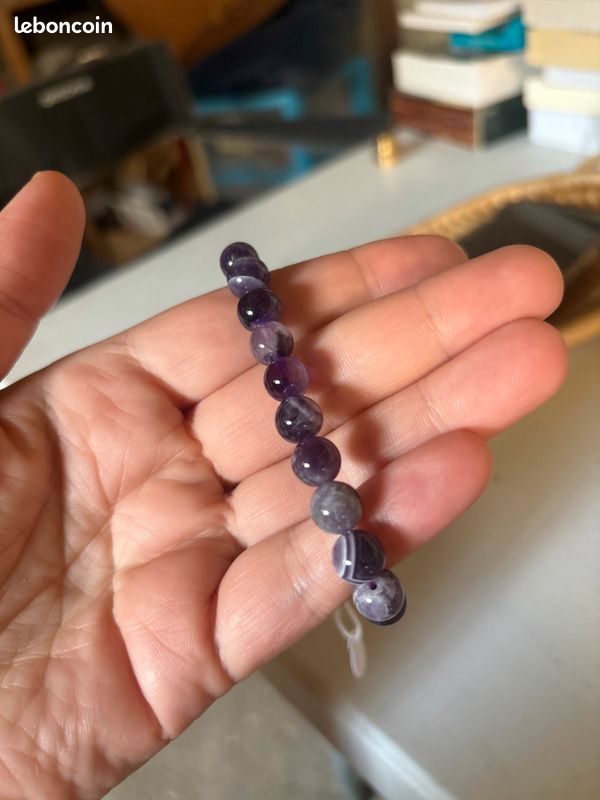 Bracelet améthyste rubanée (image 1)