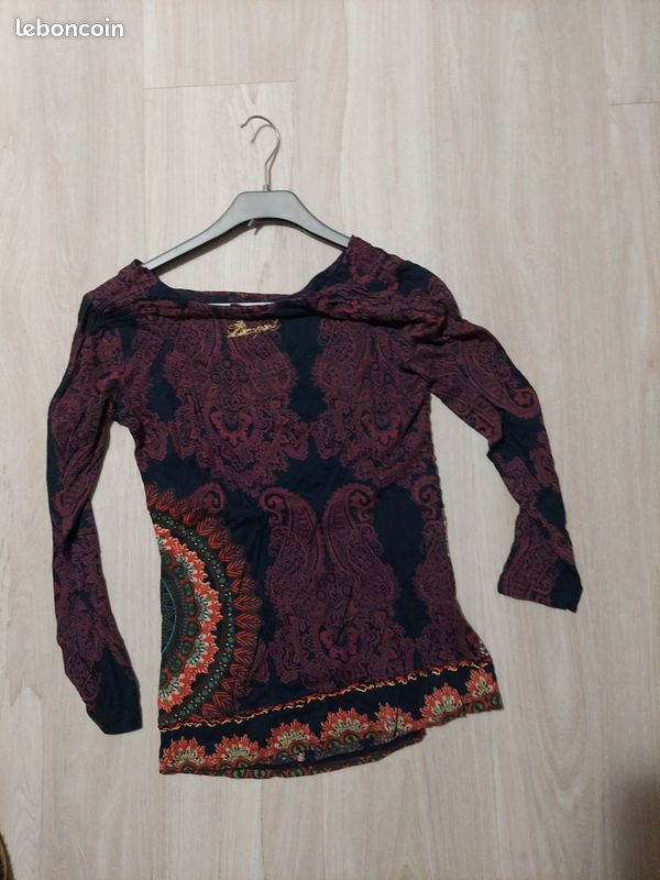 Tunique Desigual Taille M/38 - Multicouleur, Occasion Très Bon État, Style Éclatant