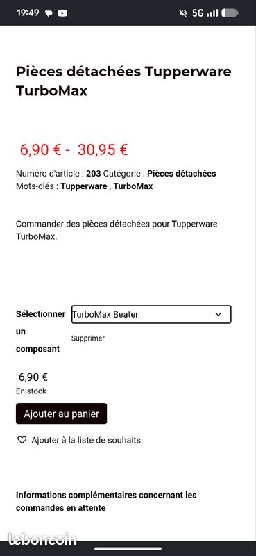 Micro vap d'occasion - Arts de la table - leboncoin