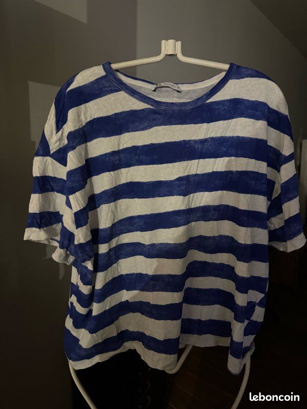 T-shirt rayé Zara (image 1)