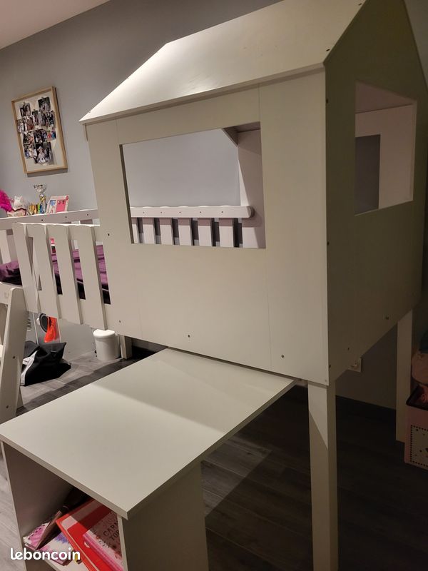 Lit princesse avec bureau (image 4)