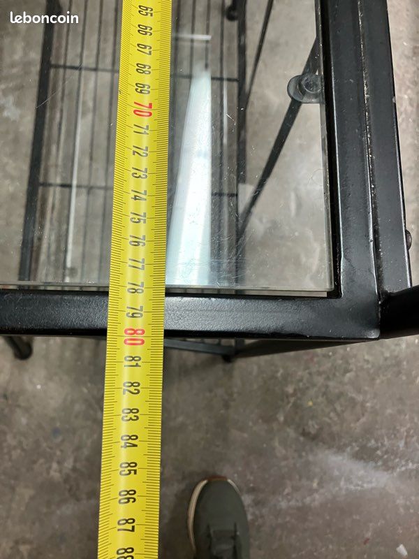 Étagère en fer forgé et tablettes en verre (image 3)