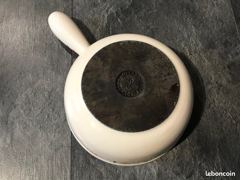 Ancien Caquelon / Casserole Le Creuset 22 Cm – Made In France – Vintage