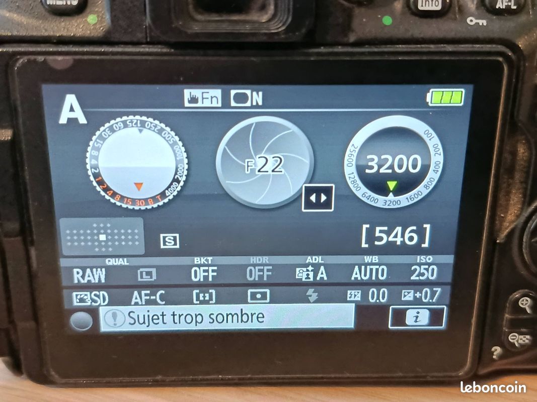 Nikon D5600 – Boîtier nu – 44 935 clics (image 2)