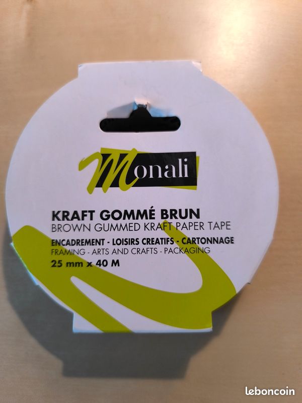 Kraft gommé brun - NEUF (image 1)