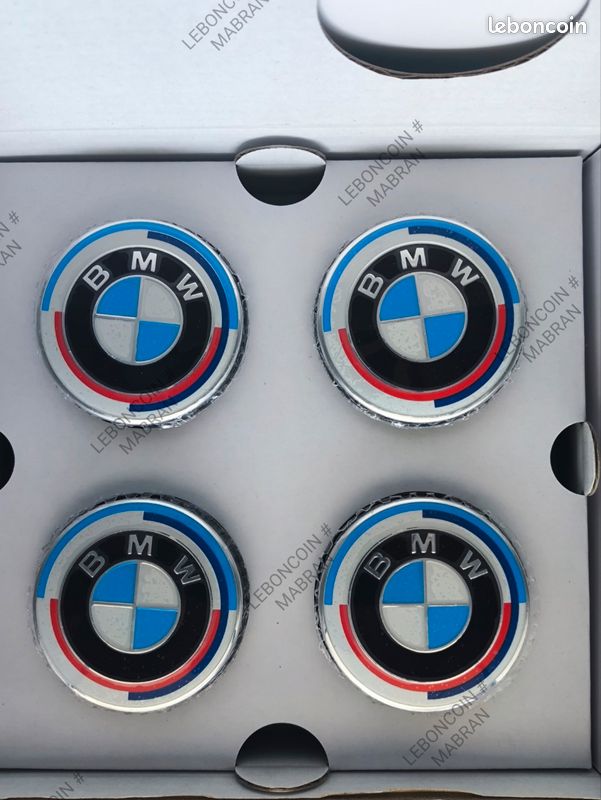 4 Caches Moyeux Flottants 50th Anniversaire BMW Origine 56mm Ou 68mm - Équipement Auto