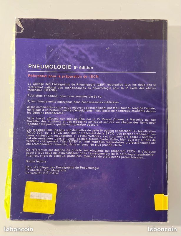 Pneumologie – 5ᵉ édition – S. Éditions – Référentiel ECN (image 2)