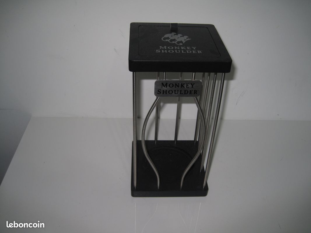 Cage ou boîte à bouteille bois et métal (image 1)