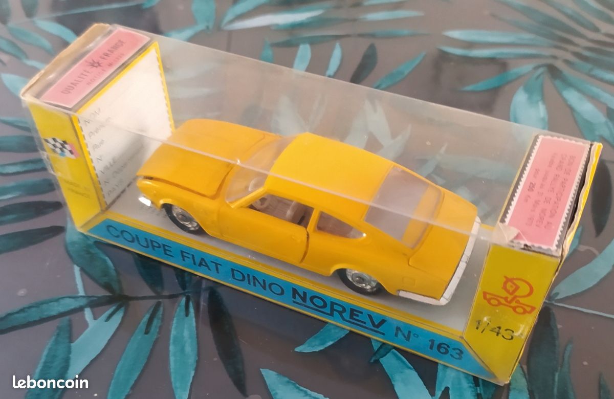 Norev 1/43 - Fiat Dino Coupé - Blanc (Miniature Occasion, Boîte D'origine)