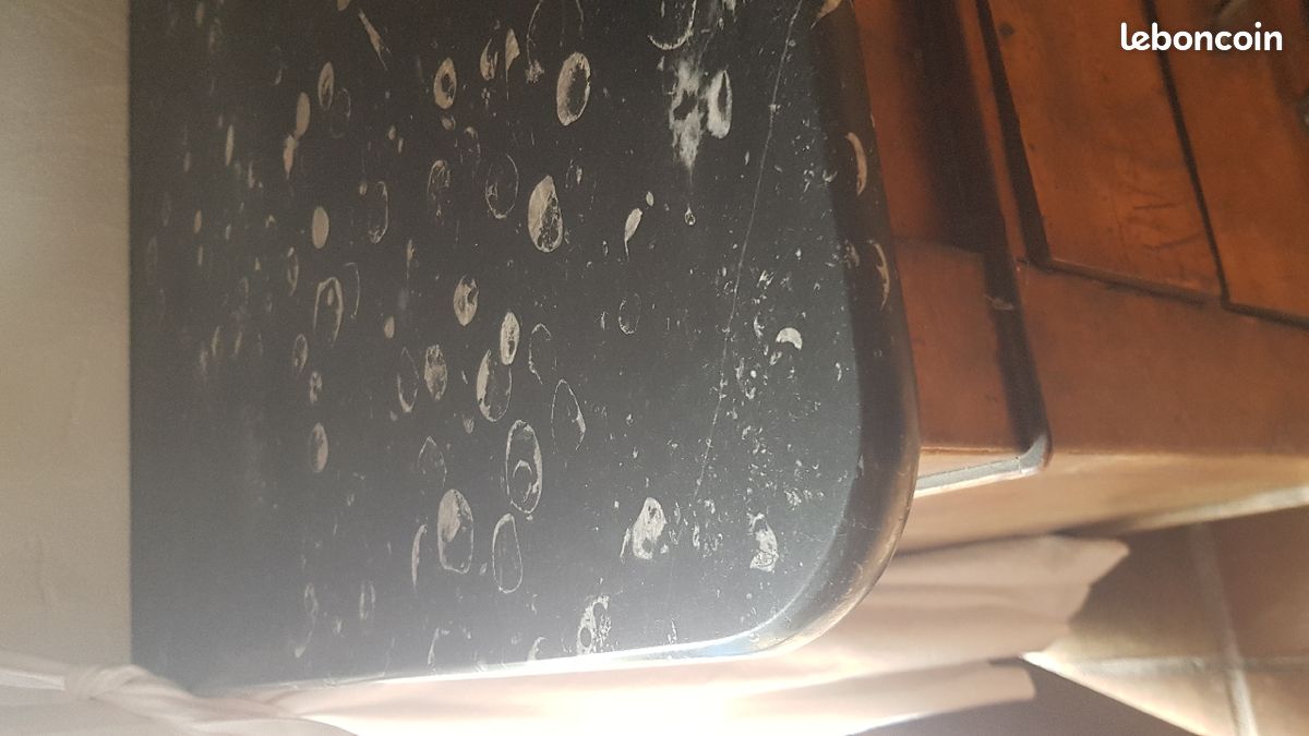 Commode bois avec marbre (image 3)