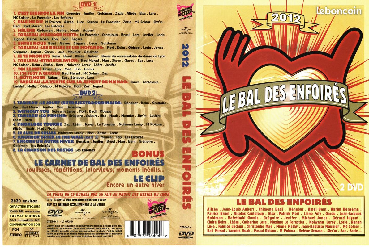 Les Enfoirés - 2012 : Le Bal Des Enfoirés (image 1)