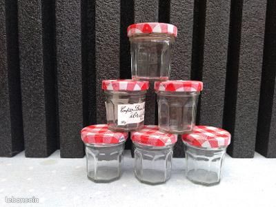 6 pots confiture de 50 grammes vides bonne maman (image 1)