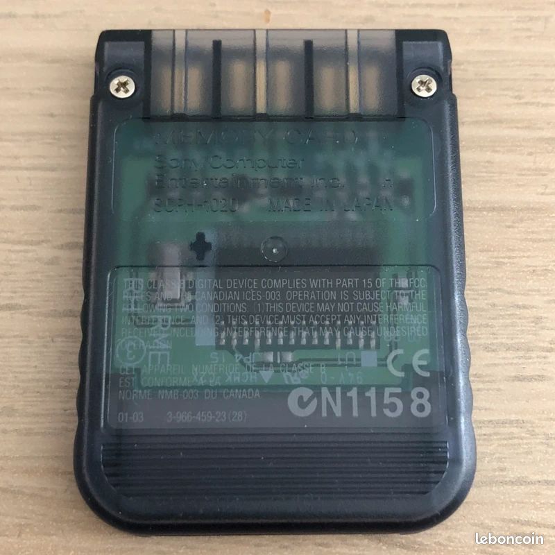 CARTE MEMOIRE Sony PLAYSTATION 1 - Memory Card SCPH-1020