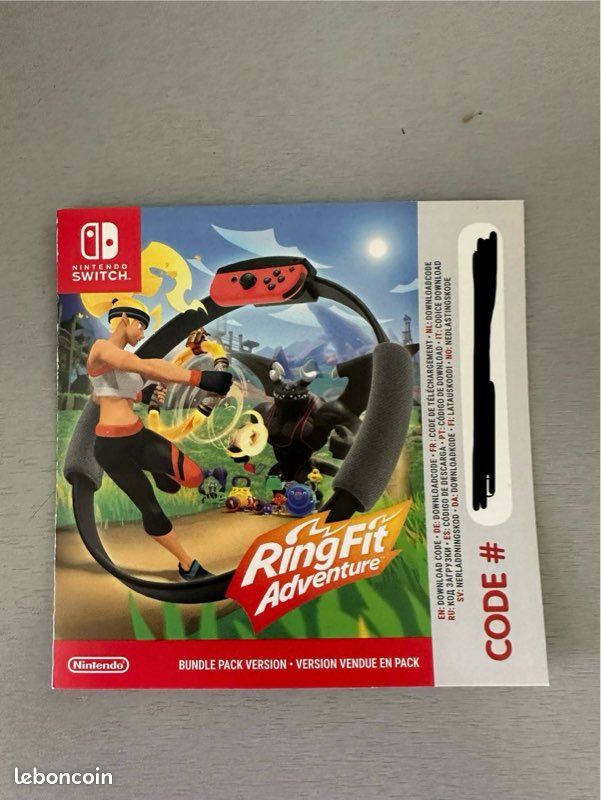 Bundle Ring Fit Adventure Download Code Nintendo Switch Jeux Ring