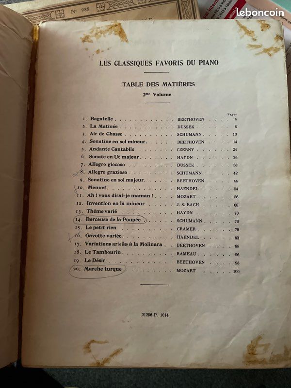 Les classiques favoris du piano morceaux choisis doigtes accentues et classes progressivement par th lack. Ed lemoine (image 3)