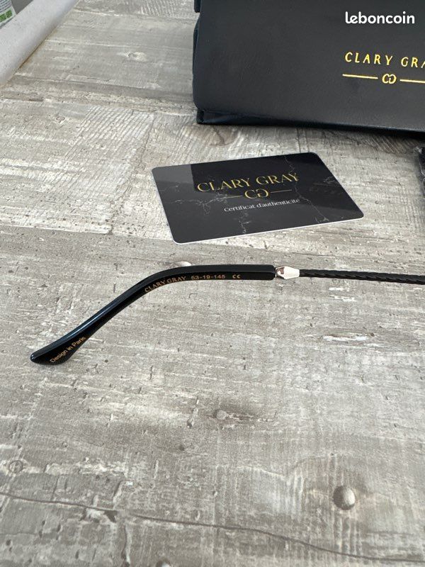 Titre : Lunettes de soleil CLARY GRAY Orlando Or 24K Neuves Exclusivité (Valeur 700) (image 5)