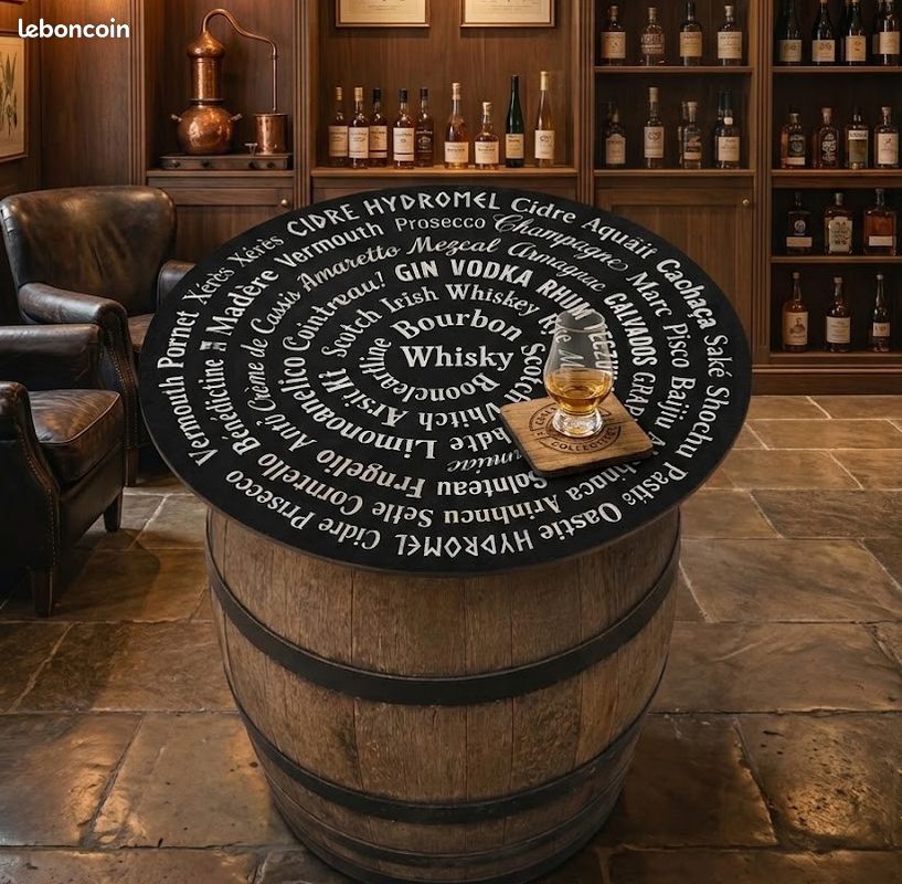 Plateau imprimé pour tonneau de vin (image 3)