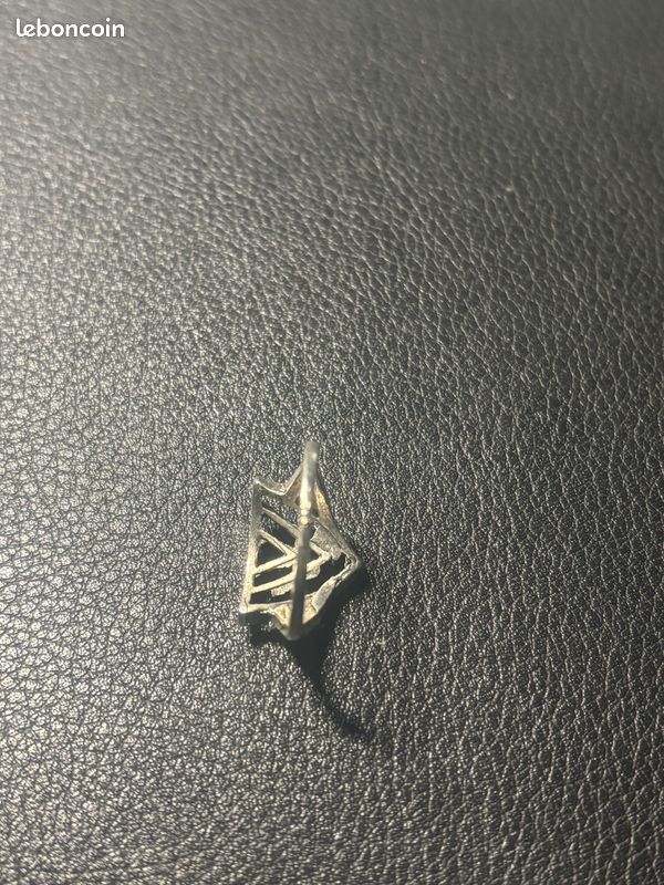 Ancienne bague couleur argent vintage taille 58 (image 3)