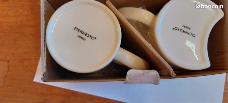 Tasse à Café Ernesto Voyage Bleue/blanche - Avec Couvercle Anti-fuite