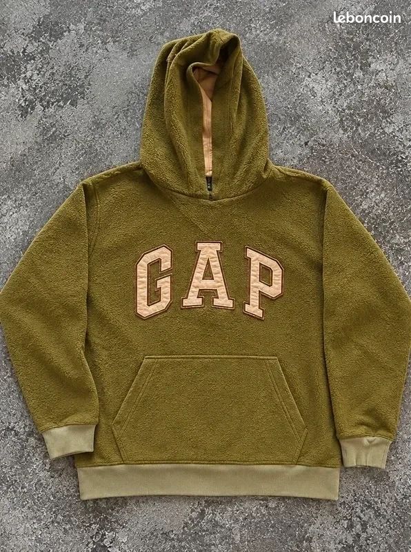 Sweat polaire kaki homme GAP taille M (image 1)