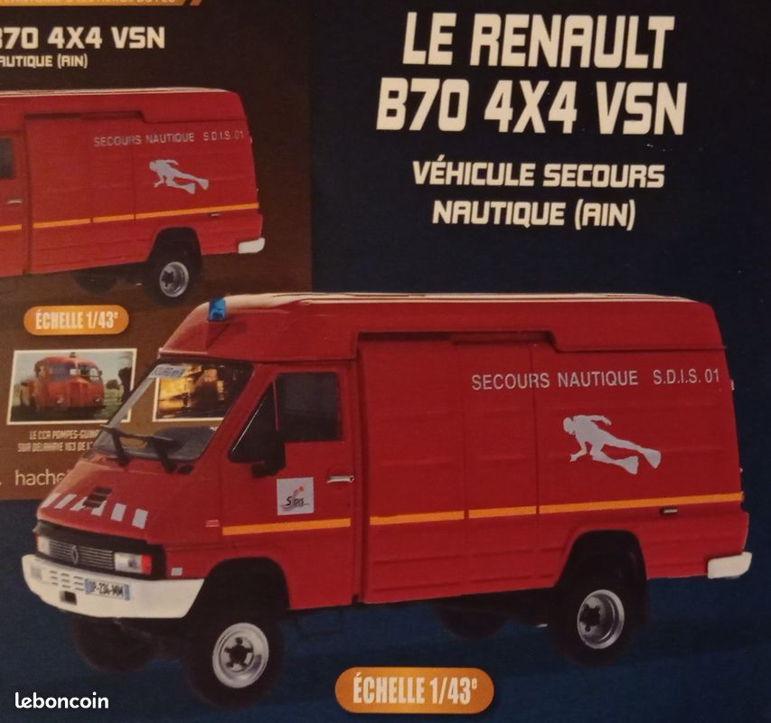 EDICOLA G113Z017 Scala 1/43 RENAULT MASTER VAN SECOURS D'URGENCE AUX ASPHYXIES E