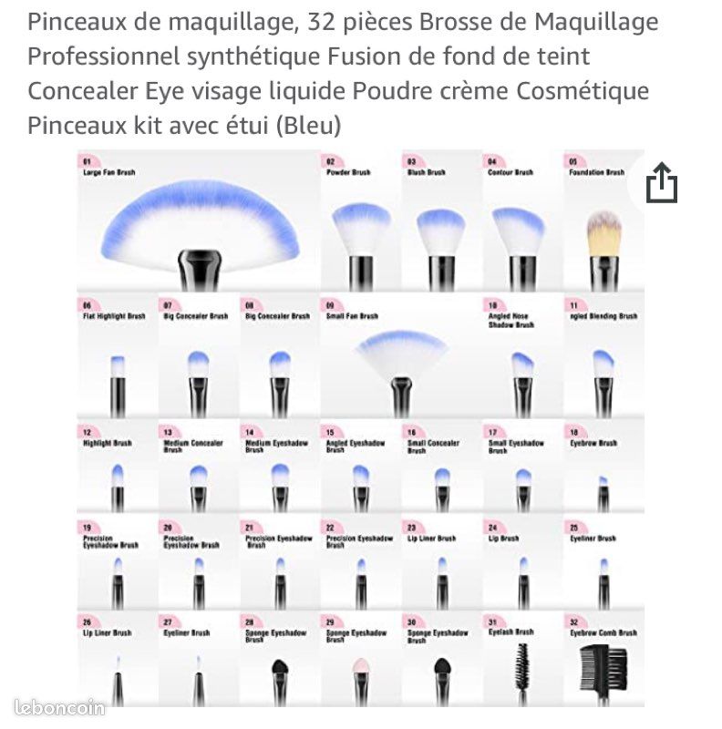 Pinceaux maquillage VANTER (image 3)