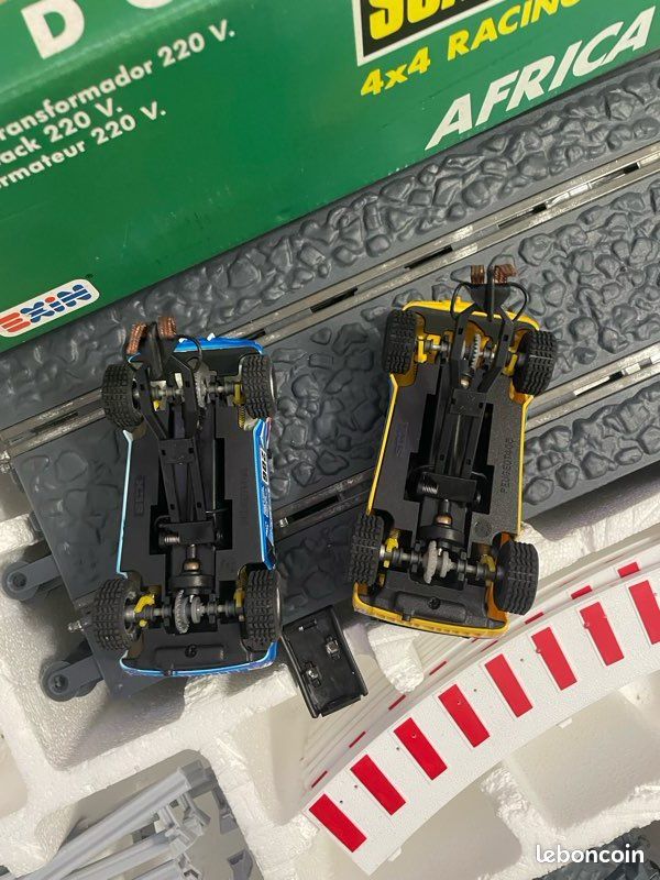 Pack De Pistes Scalextric Vintage - 2 Pistes De Changement T47 + 1 Grille De Départ T34