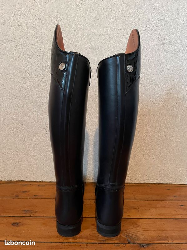 Bottines D'équitation Happy Kids Cuir Noir - Taille 36 - Enfant/Adulte