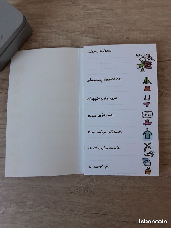 Carnet neuf shopping "Les paresseuses" (image 2)