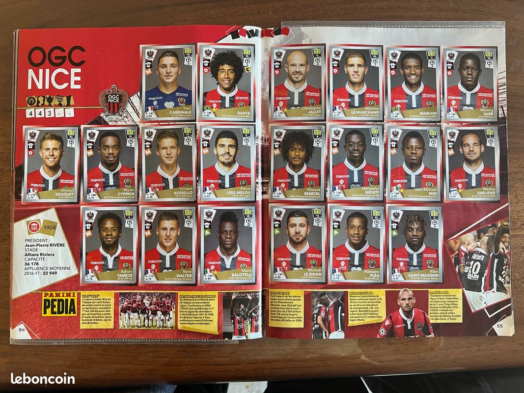 40 Stickers Panini Foot 2017/2018 – 475 Vignettes Dispo, Choisissez Les Vôtres !