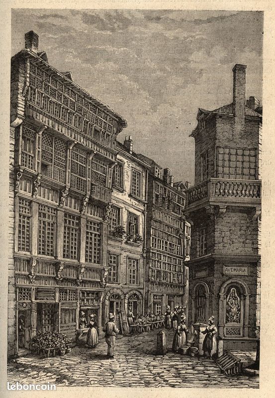 Maison de René Duguay-Trouin corsaire à Saint-Malo Bretagne France GRAVURE 1883 (image 3)
