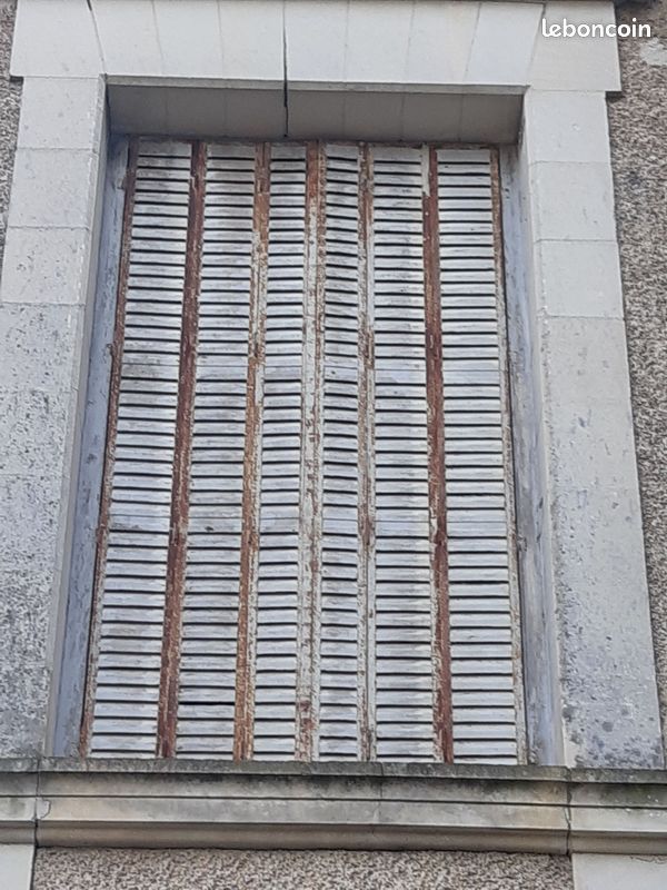 Persiennes du XIXeme en très bon état Bois en chêne et cadre en acier (image 12)