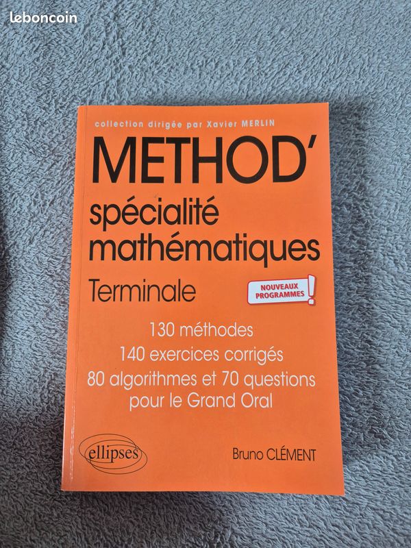 Livre de Méthod's mathématiques terminale (image 1)