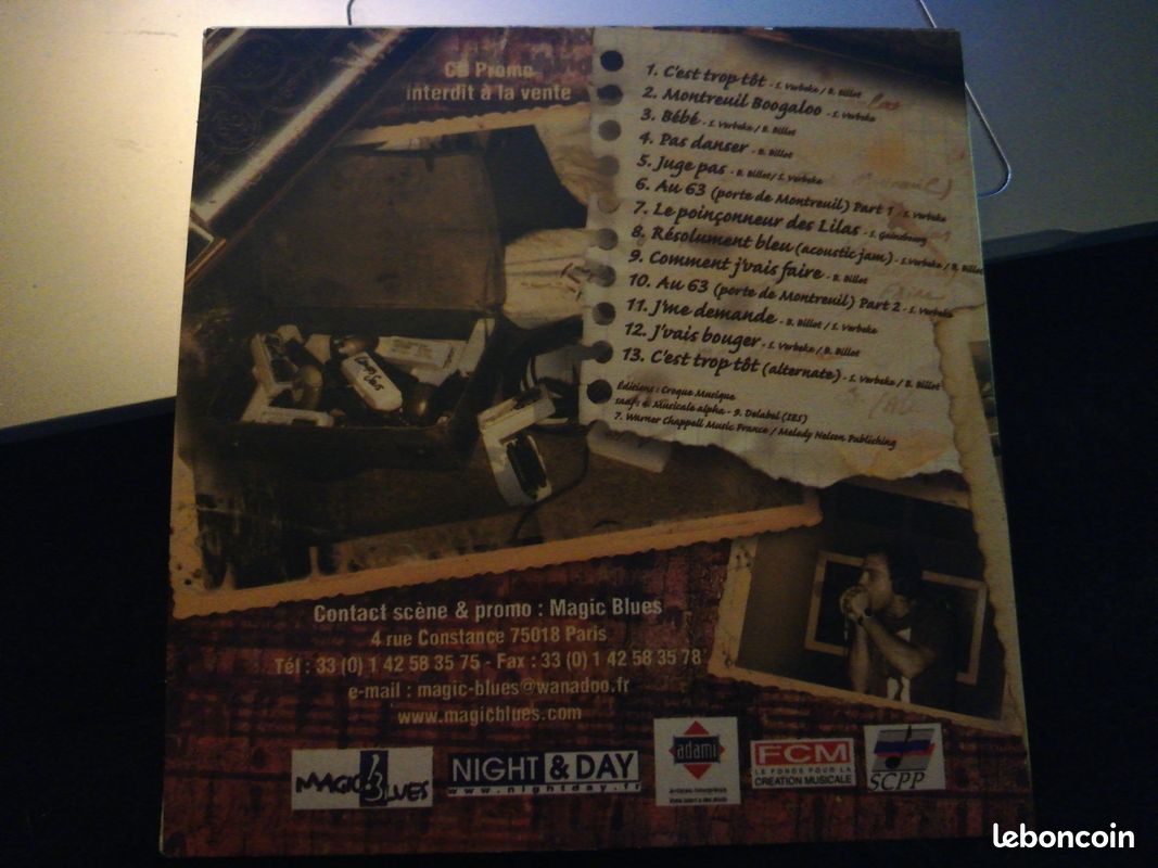 Cd promo steve verbeke montreuil boogaloo ex état blues (image 2)