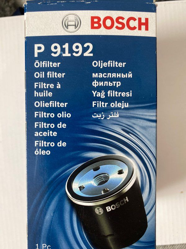 Filtre à huile P9192 Bosch   - Filtre à huile