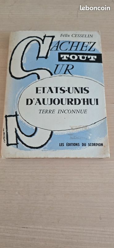 Livre ancien 1959. Sachez tout sur Etats Unus d’aujourd’hui. Terre inconnue. 17-1 (image 1)