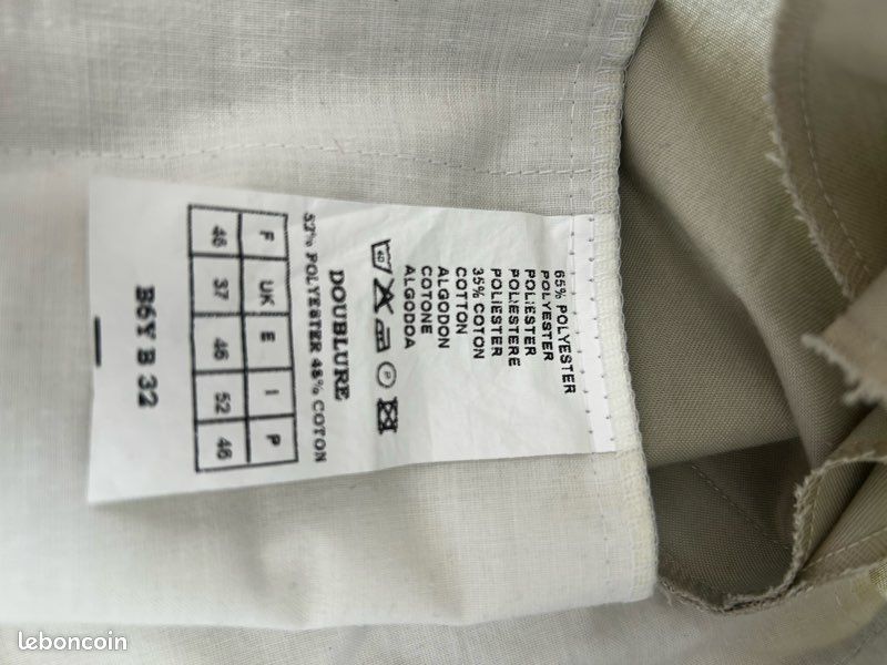 Pantalon beige taille 46 (image 4)