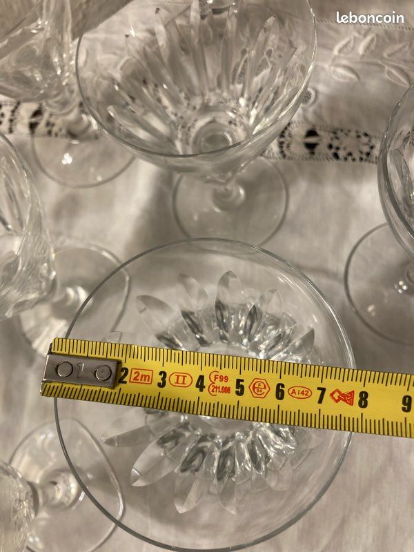 11 verres à vin Baccarat, île de France (image 4)