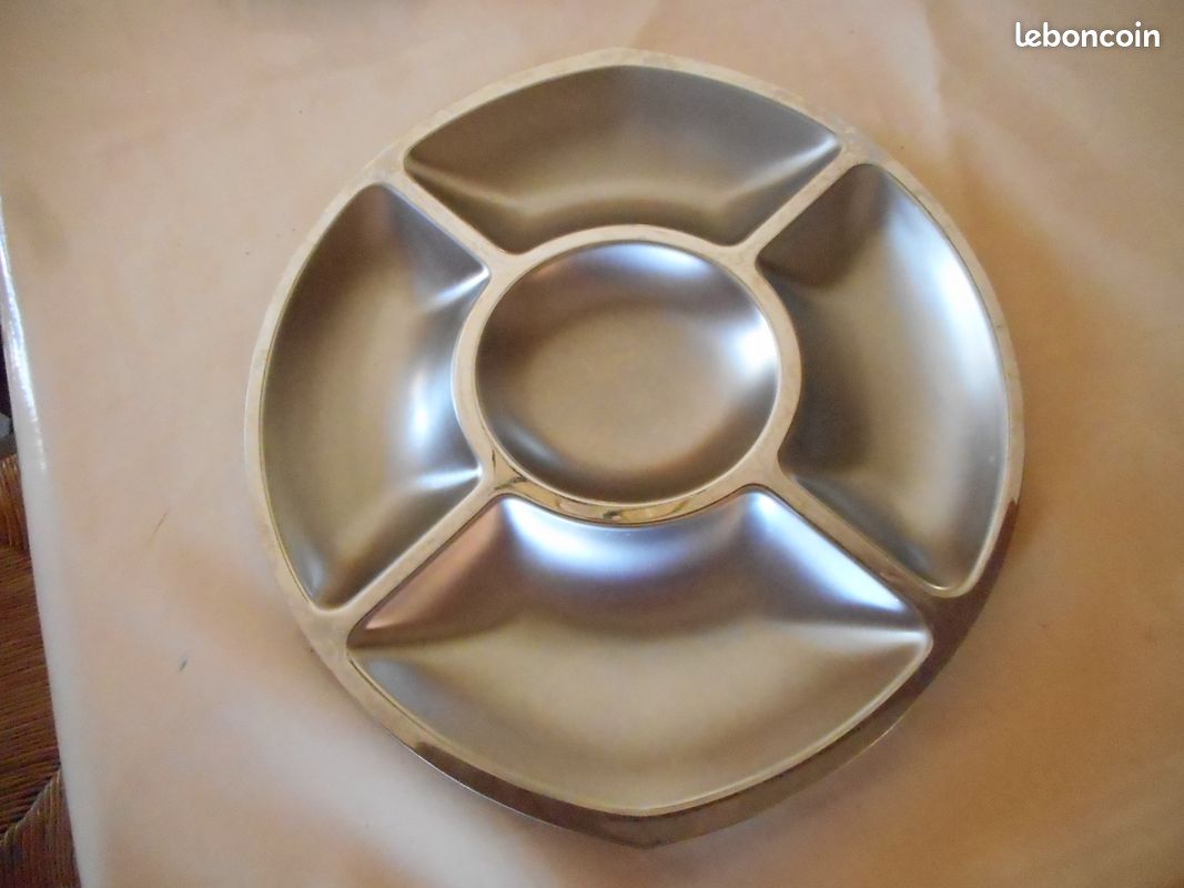 Plat à compartiment inox Guy Degrenne - Arts de la table