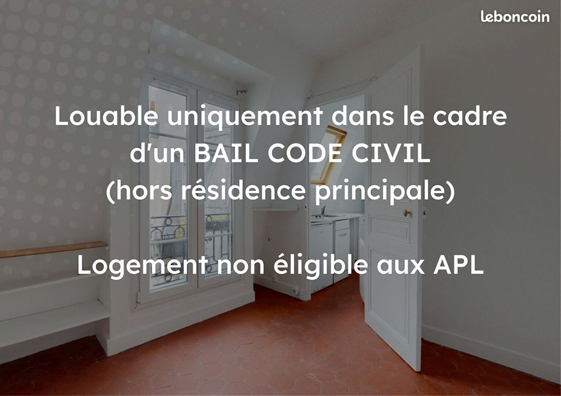 Appartement 1 pièce 11 m² · à Paris · 11 m² · 613 €/mois