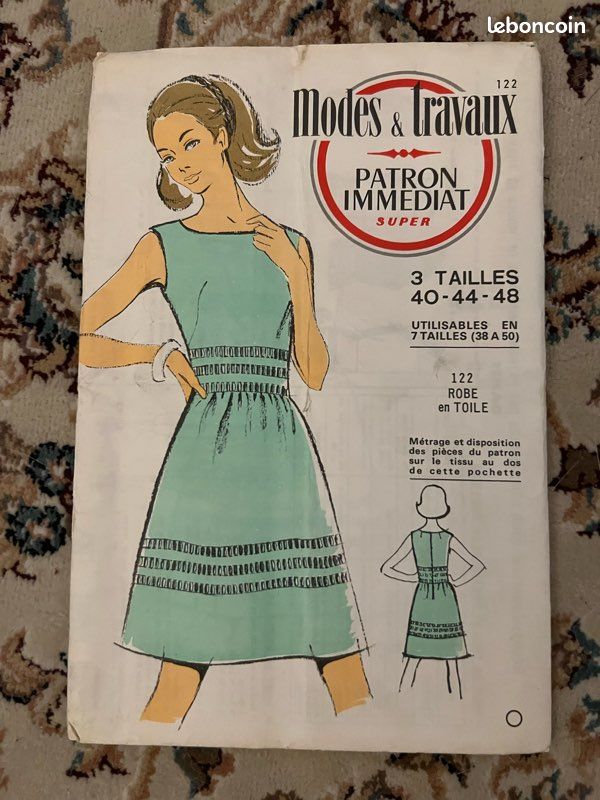 5 patrons couture vintage – Modes et travaux Patron immédiat