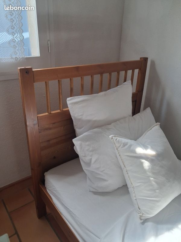 Lit complet avec matelas 90 x 190 cm (image 2)