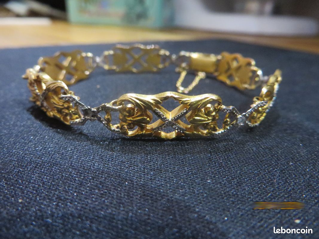 Bracelet ancien or et diamants Montres Bijoux