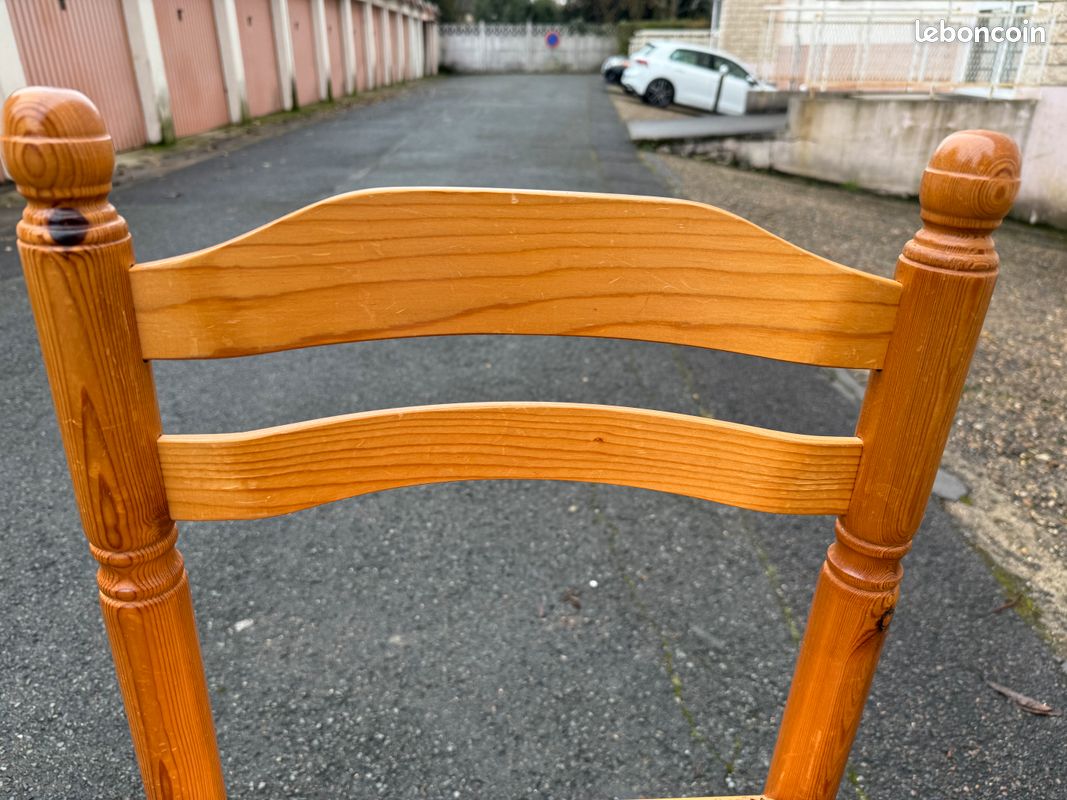 Chaise assise en paille (image 3)