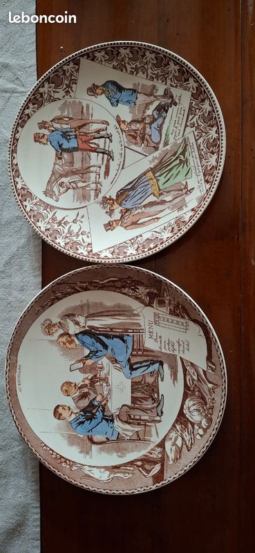 Assiette parlante sarreguemines (image 1)