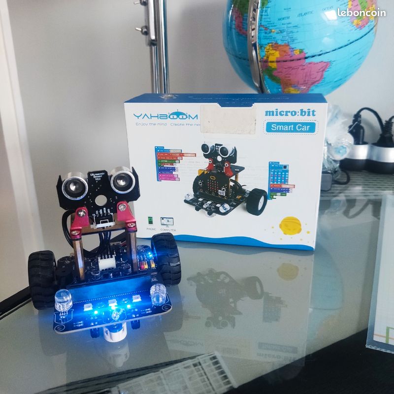 Rebot voiture yahboom pour apprendre à la programmation, télécommande, et contrôleur (image 1)