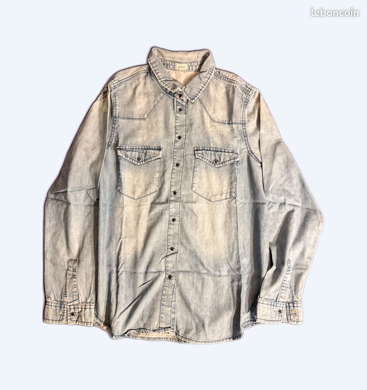 Chemise en jean clair Pimkie - Taille M (image 1)