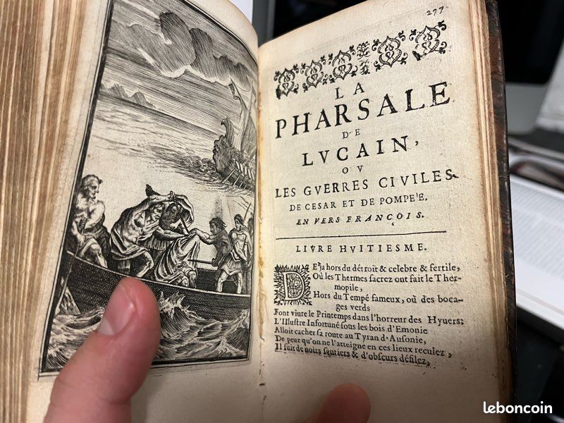 Rarissime : La Pharsale de Lucain mise en vers par Brébeuf (image 4)